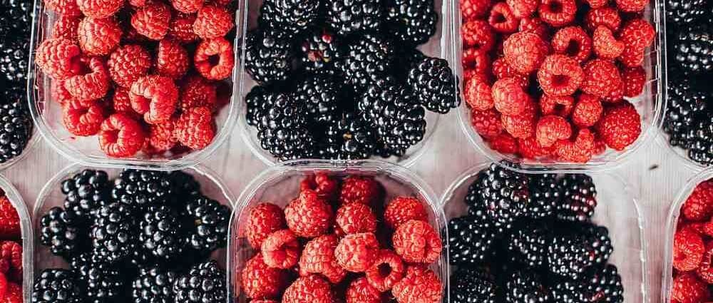 healthy Red and Black berries
