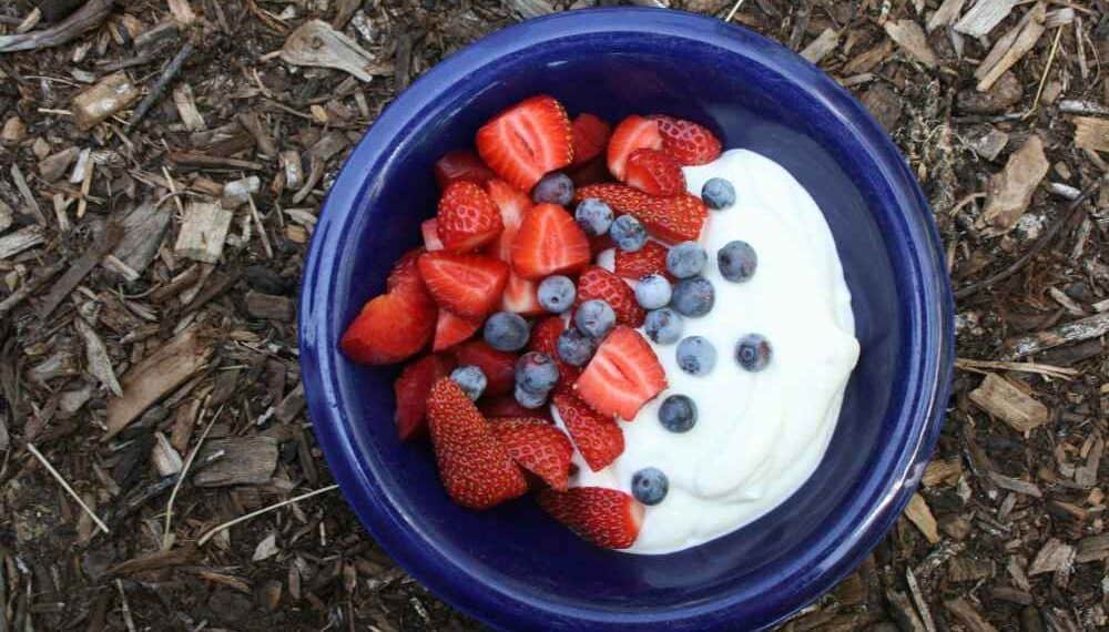 healthy Yogurt with strawberries